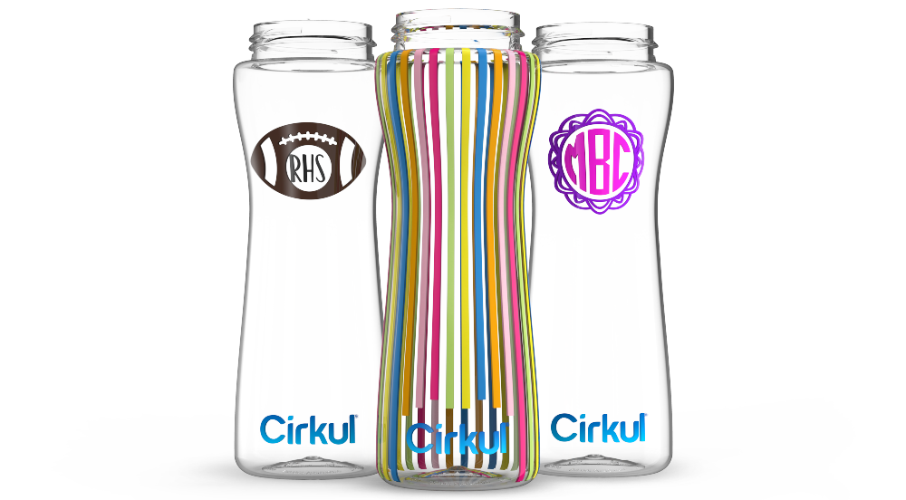 Custom 22oz. Plastic Bottle & Comfort Grip Lid image 1