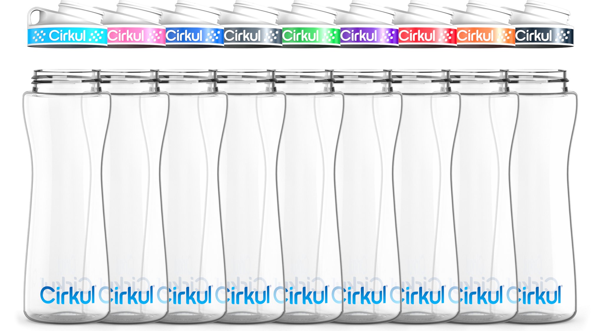 Custom 22oz. Plastic Bottle & Comfort Grip Lid image 2