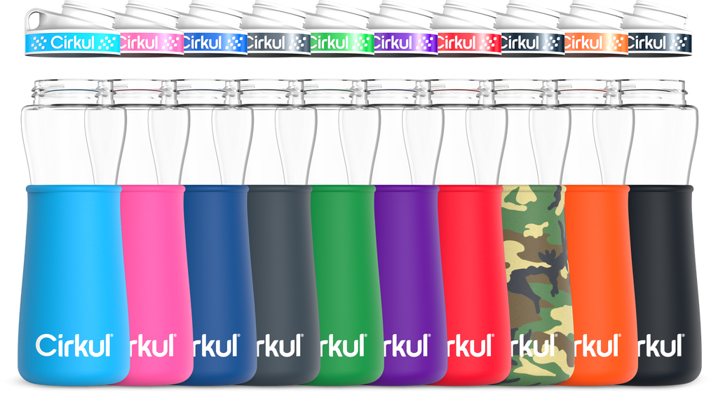 Add-on: 22oz. Plastic Bottle & Comfort Grip Lid + 22oz. Chill Sleeve image 1