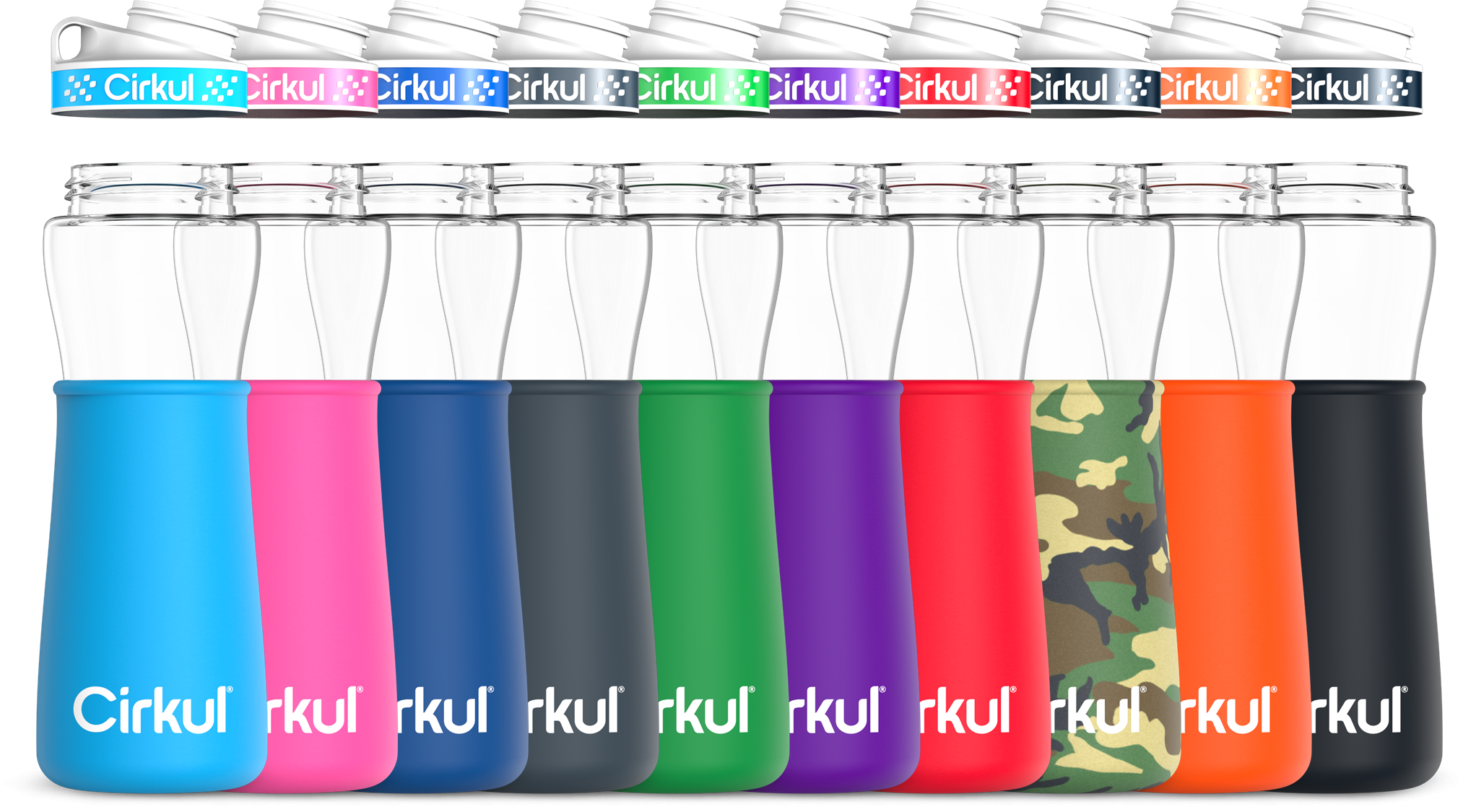 Add-on: 22oz. Plastic Bottle & Comfort Grip Lid + 22oz. Chill Sleeve image 1