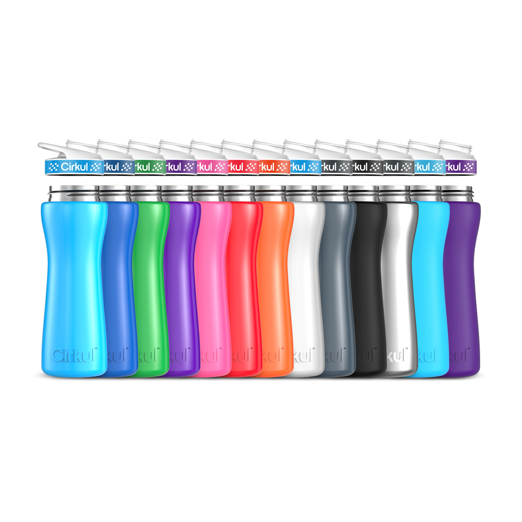 22oz. Stainless Steel Bottle & Comfort Grip Lid image 1