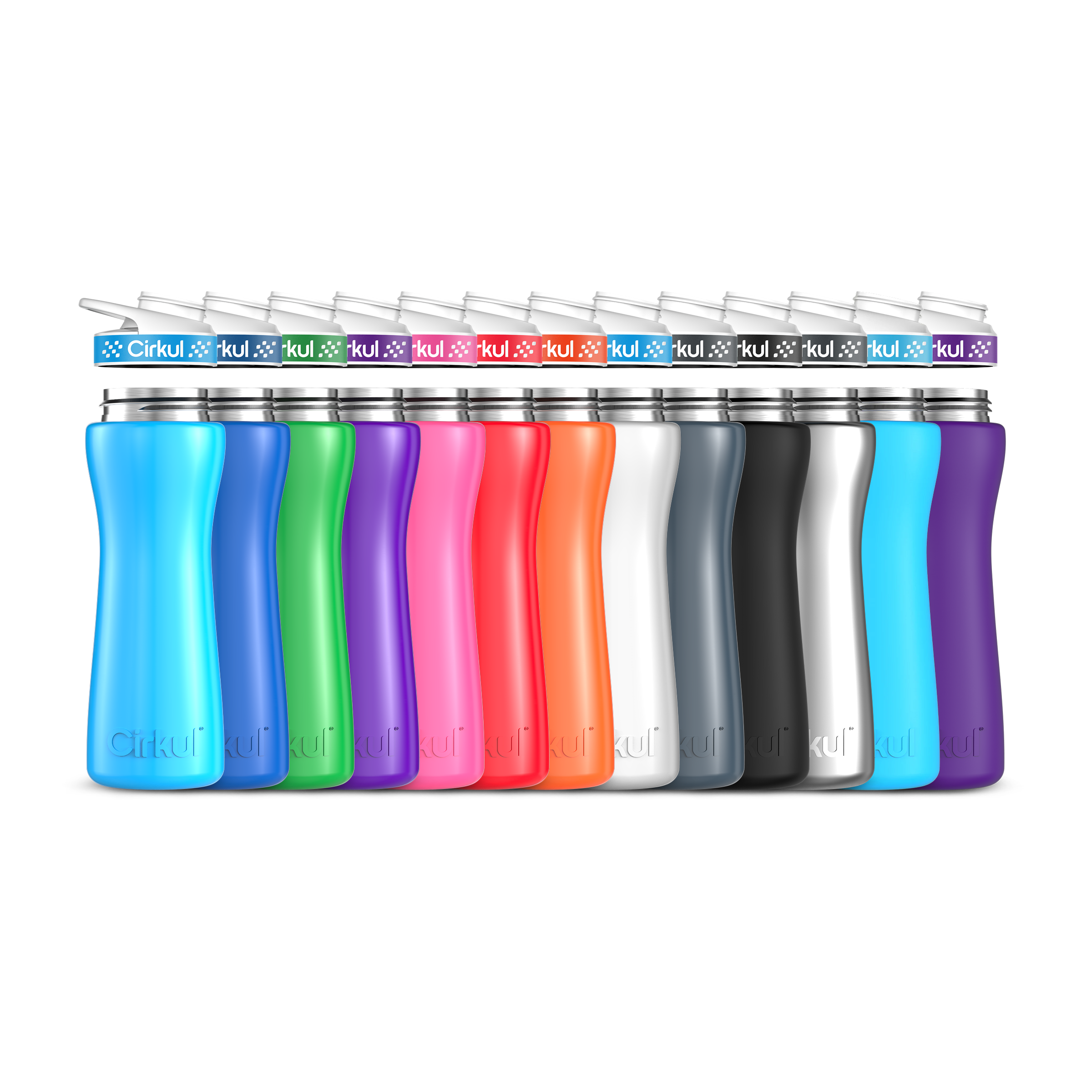 22oz. Stainless Steel Bottle & Comfort Grip Lid image 1