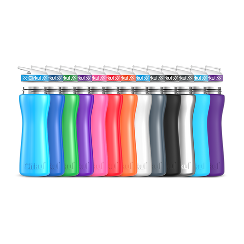22oz. Stainless Steel Bottle & Comfort Grip Lid image 1
