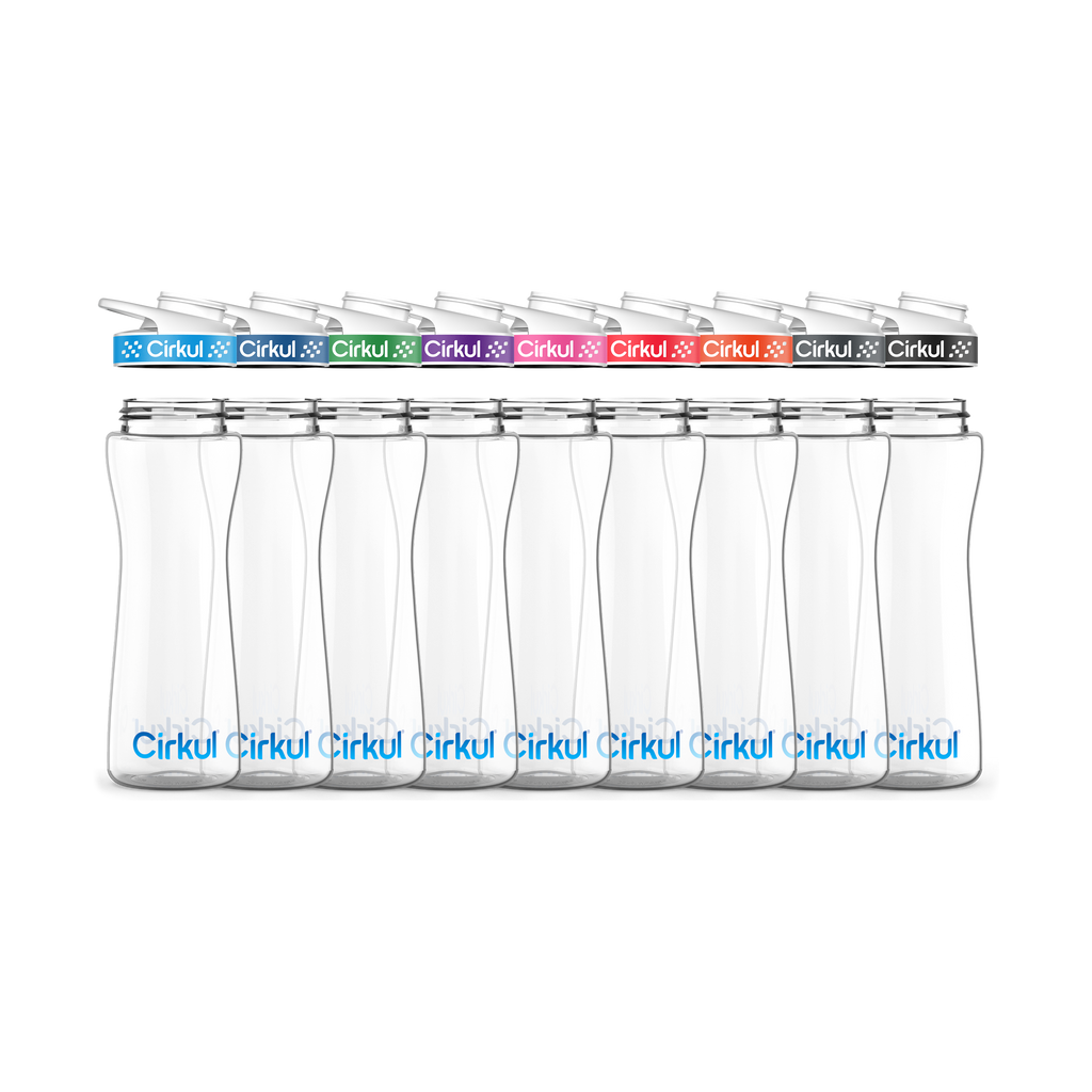22oz. Plastic Bottle & Comfort Grip Lid image 1