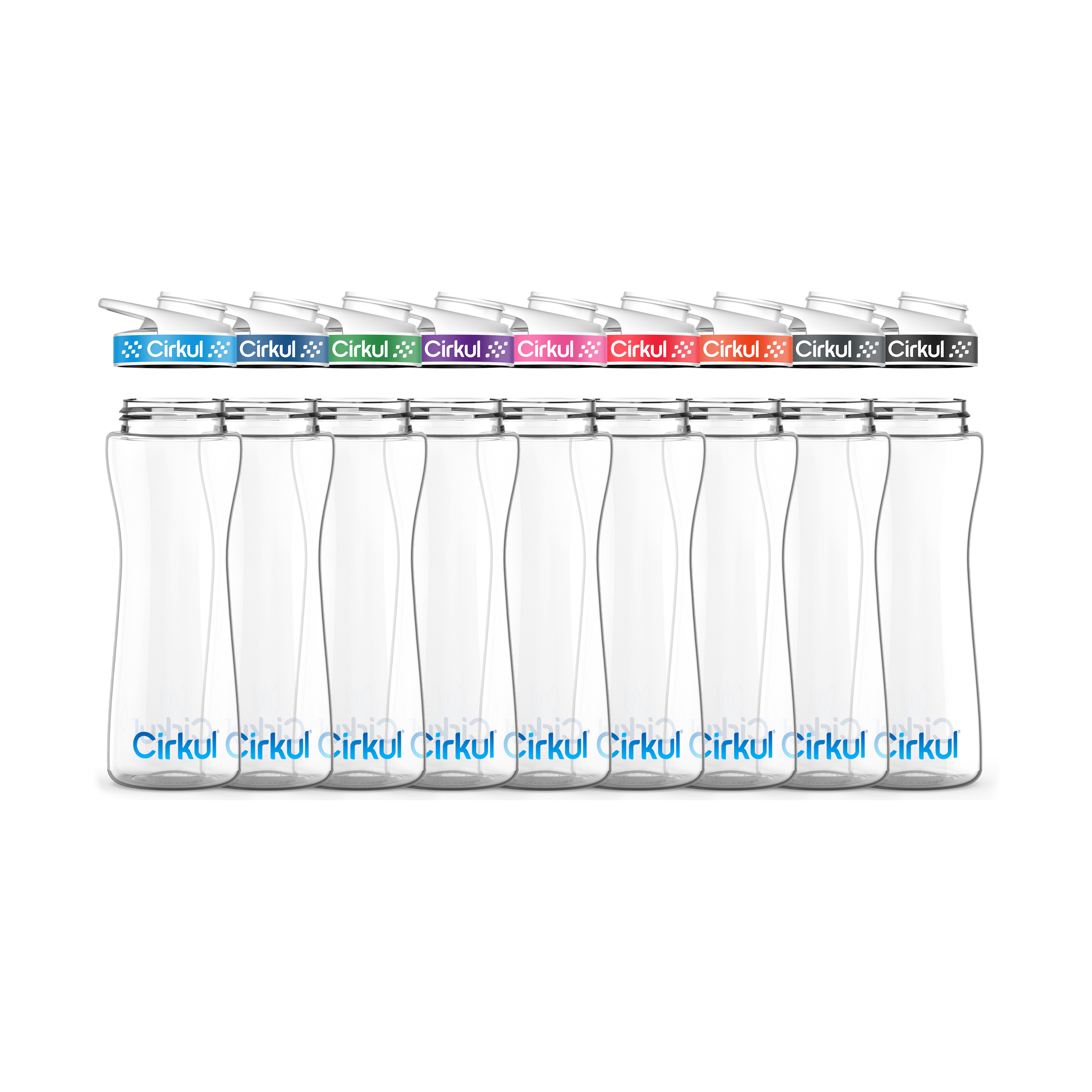 22oz. Plastic Bottle & Comfort Grip Lid image 1