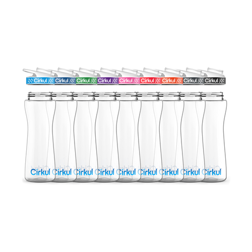 22oz. Plastic Bottle & Comfort Grip Lid image 1