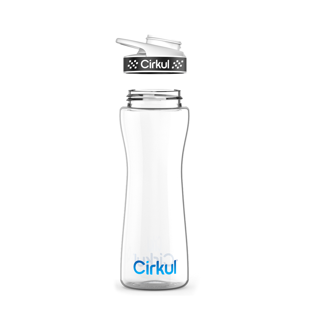 22oz. Plastic Bottle & Comfort Grip Lid image 2
