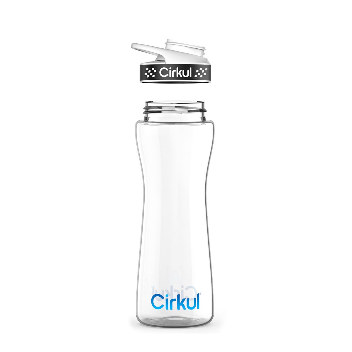 22oz. Plastic Bottle & Comfort Grip Lid image 2
