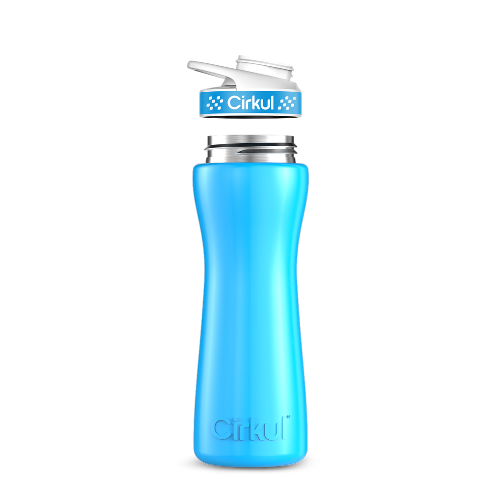 22oz. Stainless Steel Bottle & Comfort Grip Lid image 2