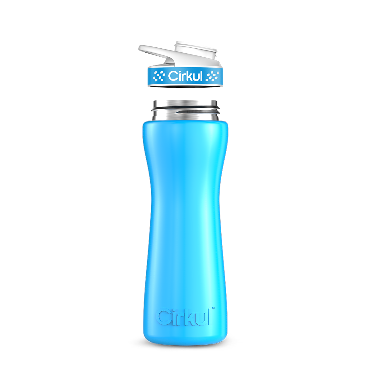 22oz. Stainless Steel Bottle & Comfort Grip Lid image 2