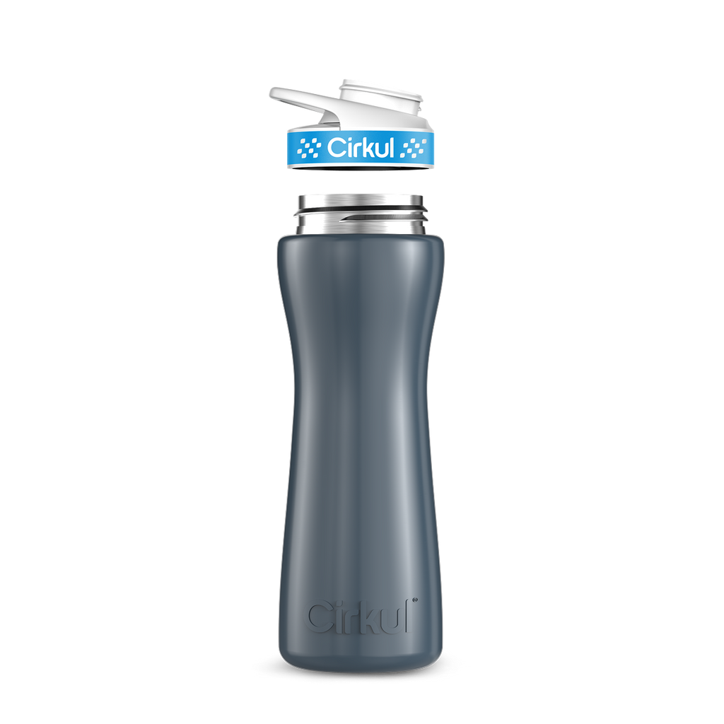 22oz. Stainless Steel Bottle & Comfort Grip Lid image 4