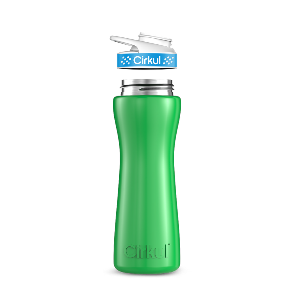 22oz. Stainless Steel Bottle & Comfort Grip Lid image 3