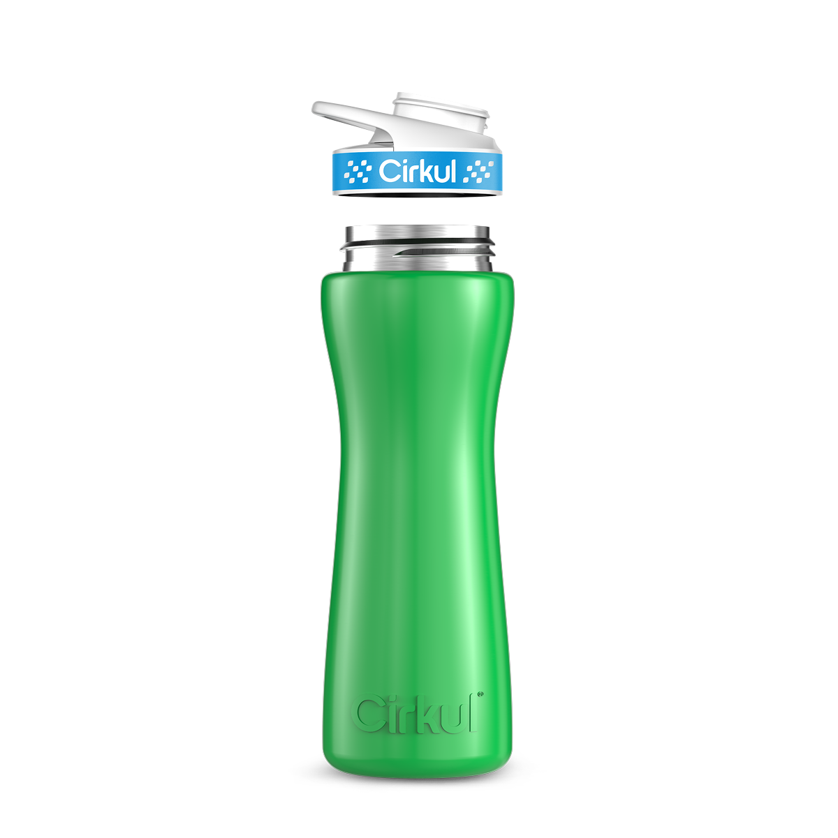 22oz. Stainless Steel Bottle & Comfort Grip Lid image 3