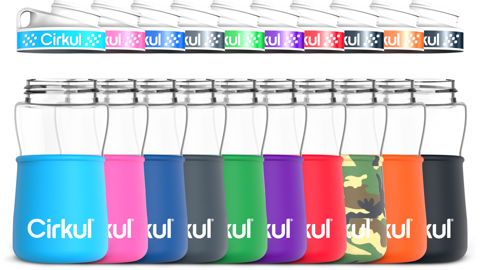 Add-on: 12oz. Plastic Bottle & Comfort Grip Lid + 12oz. Chill Sleeve image 1