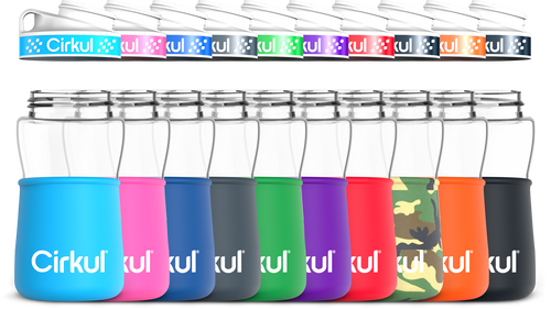 Add-on: 12oz. Plastic Bottle & Comfort Grip Lid + 12oz. Chill Sleeve image 1